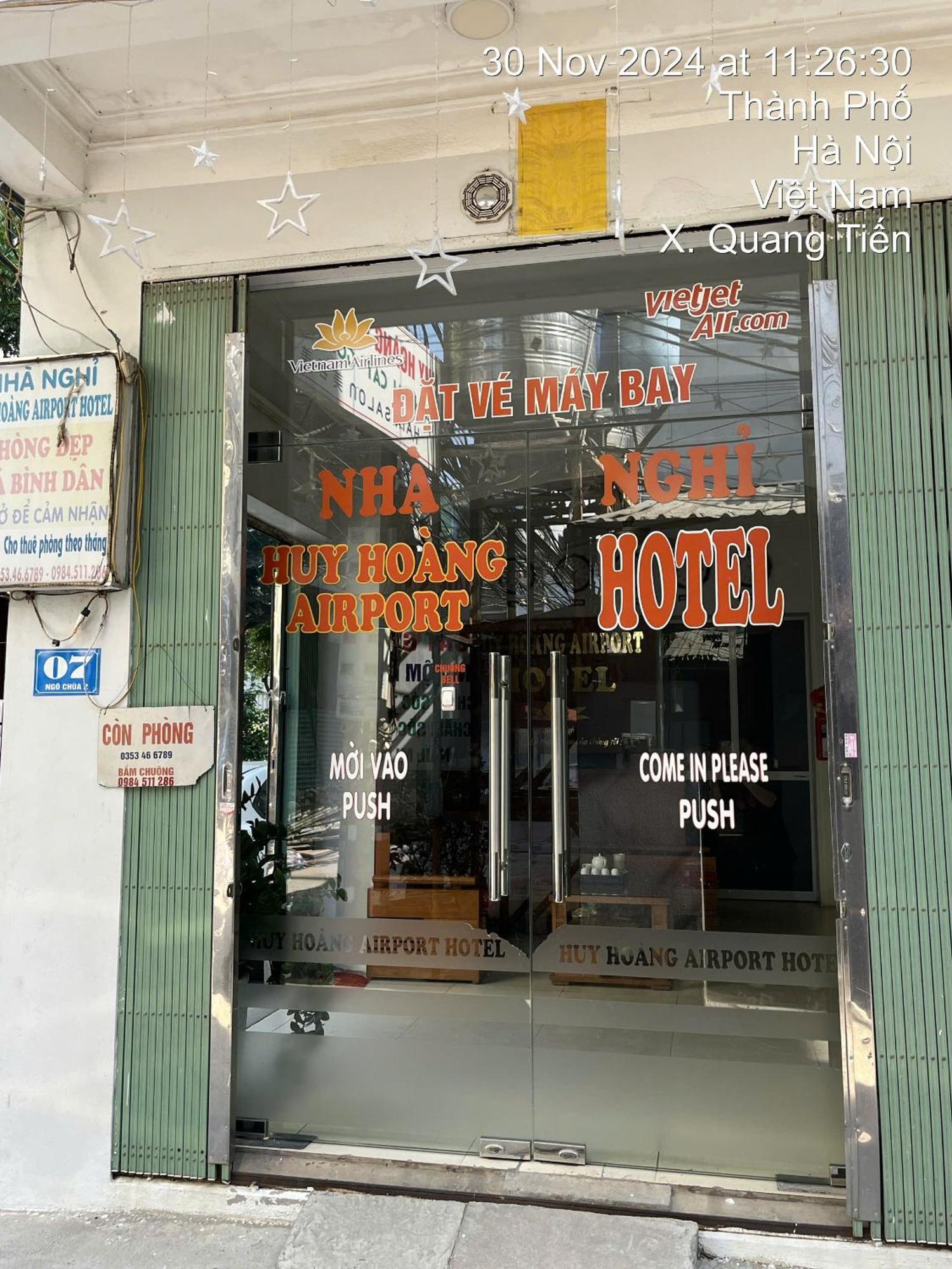 Bed and Breakfast Huy Hoang Airport à Hanoï Extérieur photo